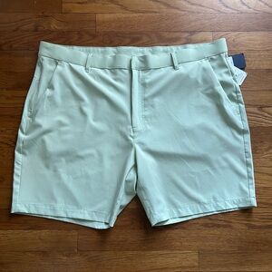 Men's Stylish Mint Green Flat Front Shorts